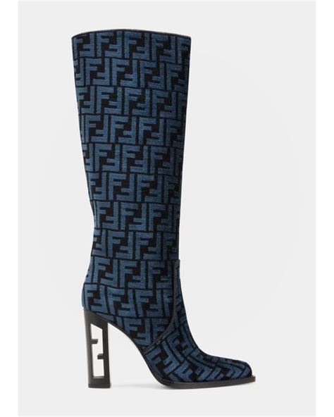 fendi boots with blue fur|Fendi Shoes .